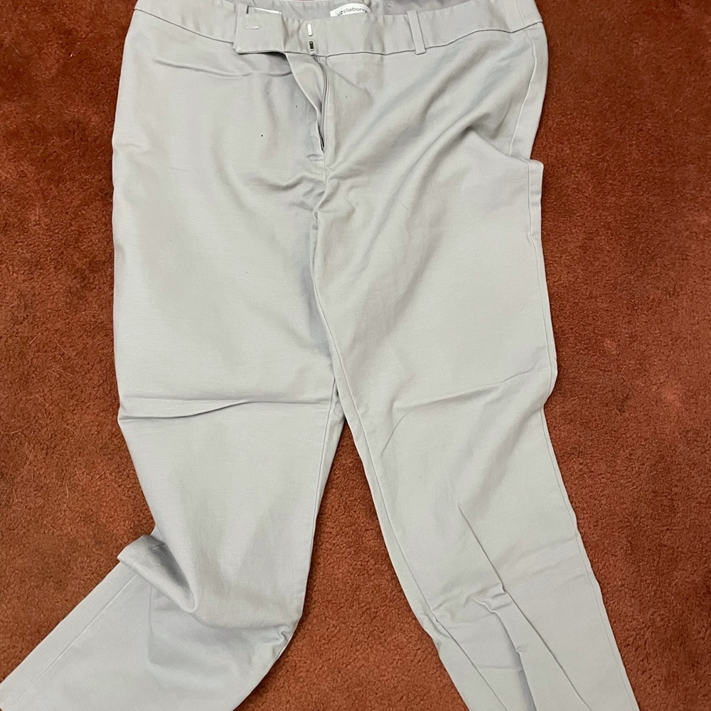 Gray ankle pants